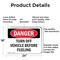 Signmission Turn Off Vehicle Before Fueling, 24 in W x Rectangle, Aluminum OS-2PACK-DS-A-1824-L-1873 - alternate 6